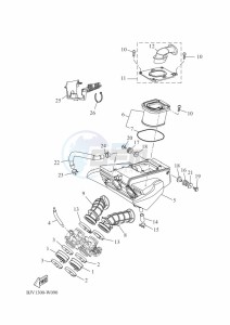 XSR700 MTM690D (BJX2) drawing INTAKE