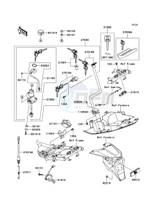 Z750S ZR750K6F FR GB XX (EU ME A(FRICA) drawing Ignition Switch