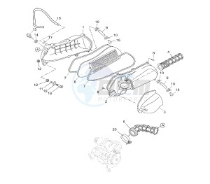 YP R X-MAX 125 drawing INTAKE