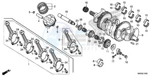 CBR1000RRF Fireblade - CBR1000RR 2ED - (2ED) drawing CRANKSHAFT/ PI STON