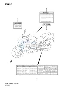 GSX1300BK (E2) drawing LABEL