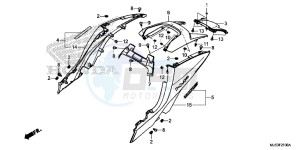 NC750JF Vultus - NC750J Europe Direct - (ED) drawing REAR COWL