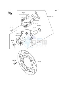 EN 500 A [VULCAN 500] (A6-A7) [VULCAN 500] drawing FRONT BRAKE