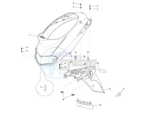 Liberty 150 4t 3v ie lem ( Vietnam ) drawing Rear cover - Splash guard