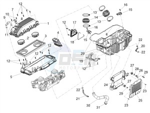 SHIVER 900 E4 ABS NAVI (NAFTA) drawing Air box