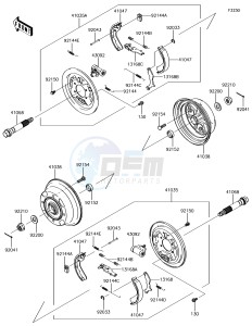 MULE SX KAF400JJF EU drawing Front Hub