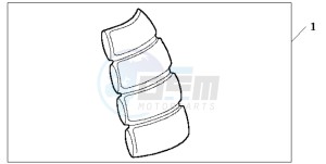 CBR600F4 drawing TANK PAD 2