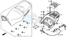 XL1000VA9 Europe Direct - (ED / ABS) drawing SEAT