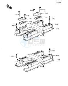 KZ 550 M [LTD SHAFT] (M1) [LTD SHAFT] drawing CYLINDER HEAD COVERS