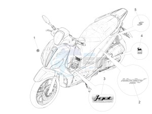 Medley 125 4T ie ABS (EMEA) drawing Plates - Emblems