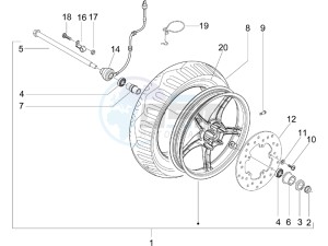 Runner 50 Pure Jet SC (UK) UK drawing Front wheel