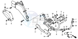 XL650V TRANSALP drawing EXHAUST MUFFLER