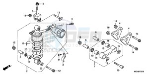 VFR1200XDE CrossTourer - VFR1200X Dual Clutch 2ED - (2ED) drawing REAR CUSHION