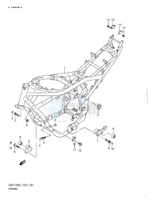 GSF-1250 BANDIT EU drawing FRAME