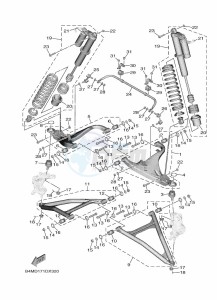 YXE1000EWS YX10ERPSN (B4MD) drawing FRONT SUSPENSION & WHEEL