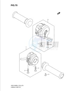 GSX1300R drawing HANDLE SWITCH