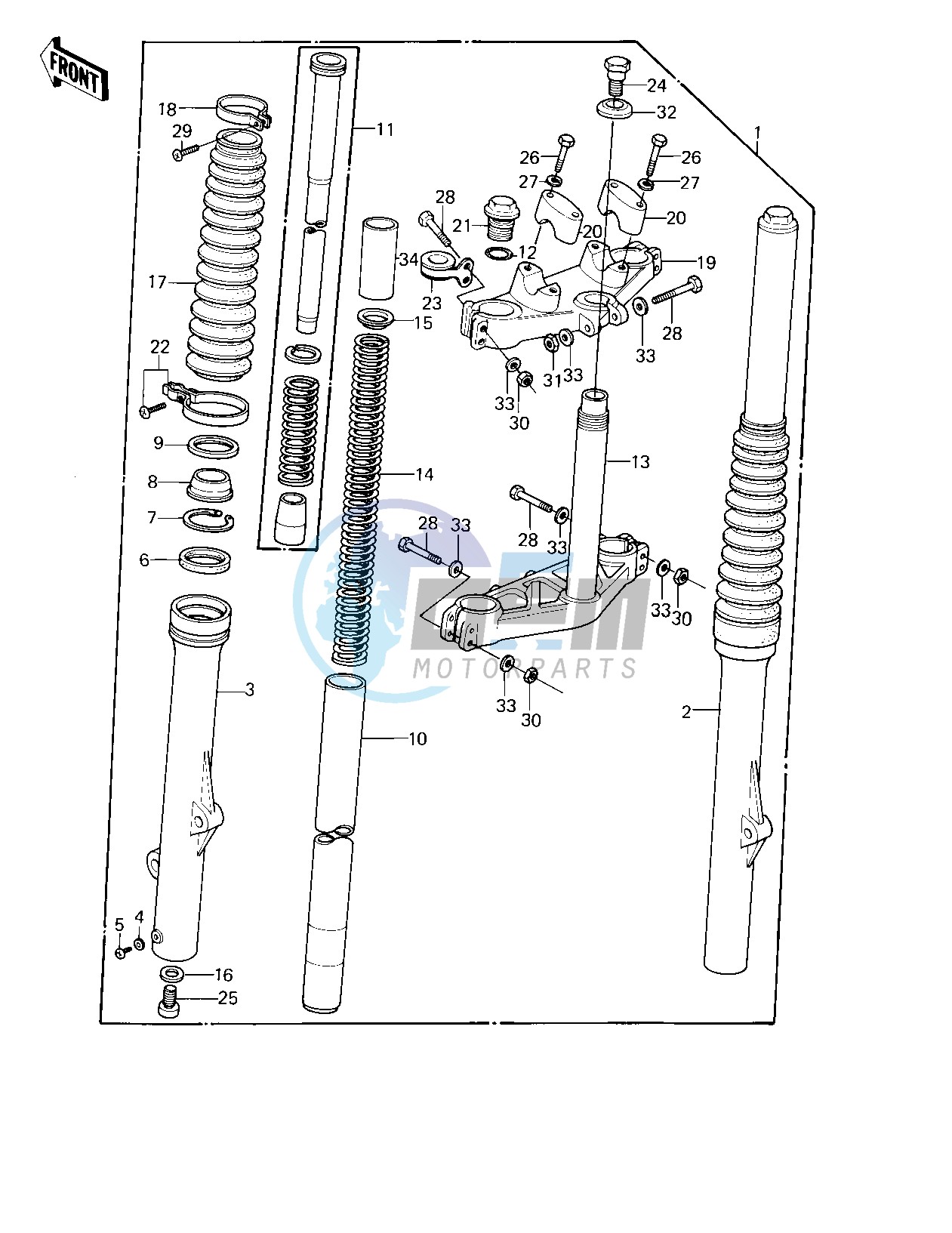 FRONT FORK -- 80 A1- -