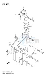 DL650 (E3) V-Strom drawing REAR CUSHION LEVER (DL650L1 E3)