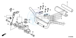 CRF110FD CRF110F Europe Direct - (ED) drawing HANDLE PIPE/TOP BRIDGE