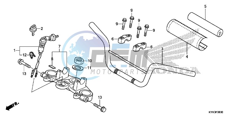 HANDLE PIPE/TOP BRIDGE