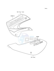 KLX 110 A (A1-A4) drawing DECALS-- A2- -