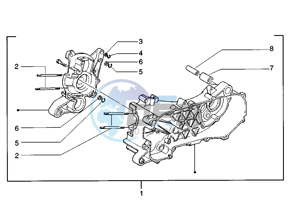 Crankcase set