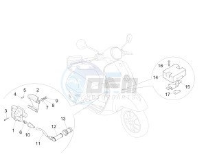 GTS 250 ABS drawing Voltage Regulators -ECU - H.T. Coil