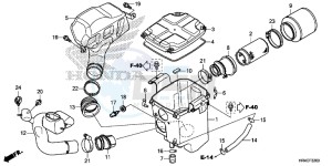 TRX500FE2H Europe Direct - (ED) drawing AIR CLEANER