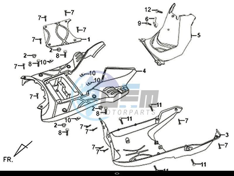 FLOOR PANEL CENTER COVER