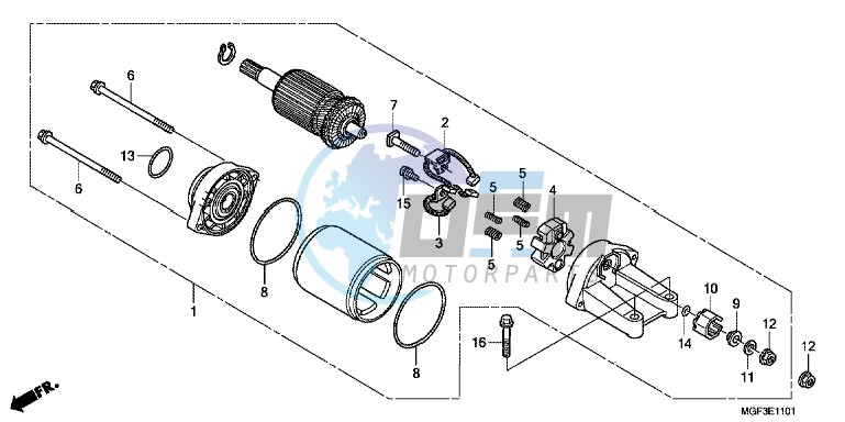 STARTER MOTOR (FJS600A9 2KO/ FJS600AB/ DB)