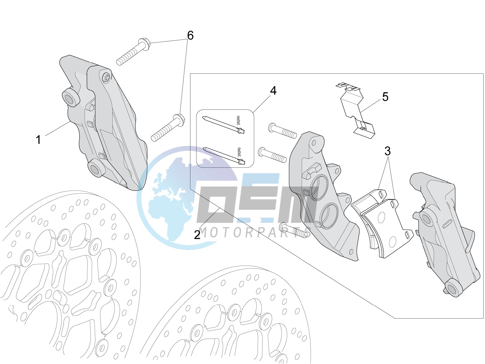 Front brake caliper