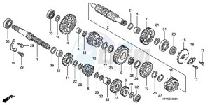 CBR125RW9 France - (F / CMF WH) drawing TRANSMISSION