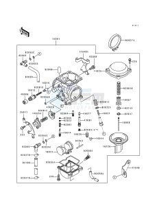 KLX 650 A [KLX650R] (A1-A3) [KLX650R] drawing CARBURETOR