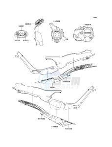 AN 110 D (D2-D3) drawing DECALS-- BLACK- --- AN110-D2- -