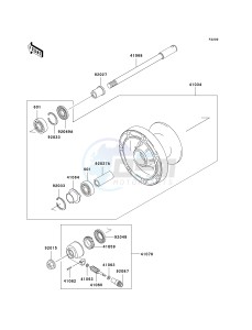 EN 500 C [VULCAN 500 LTD] (C10) C10 drawing FRONT WHEEL