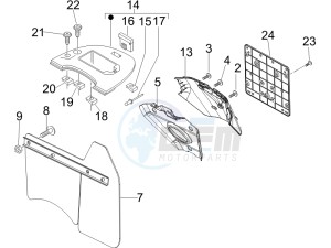 LX 50 4T NL drawing Rear cover - Splash guard