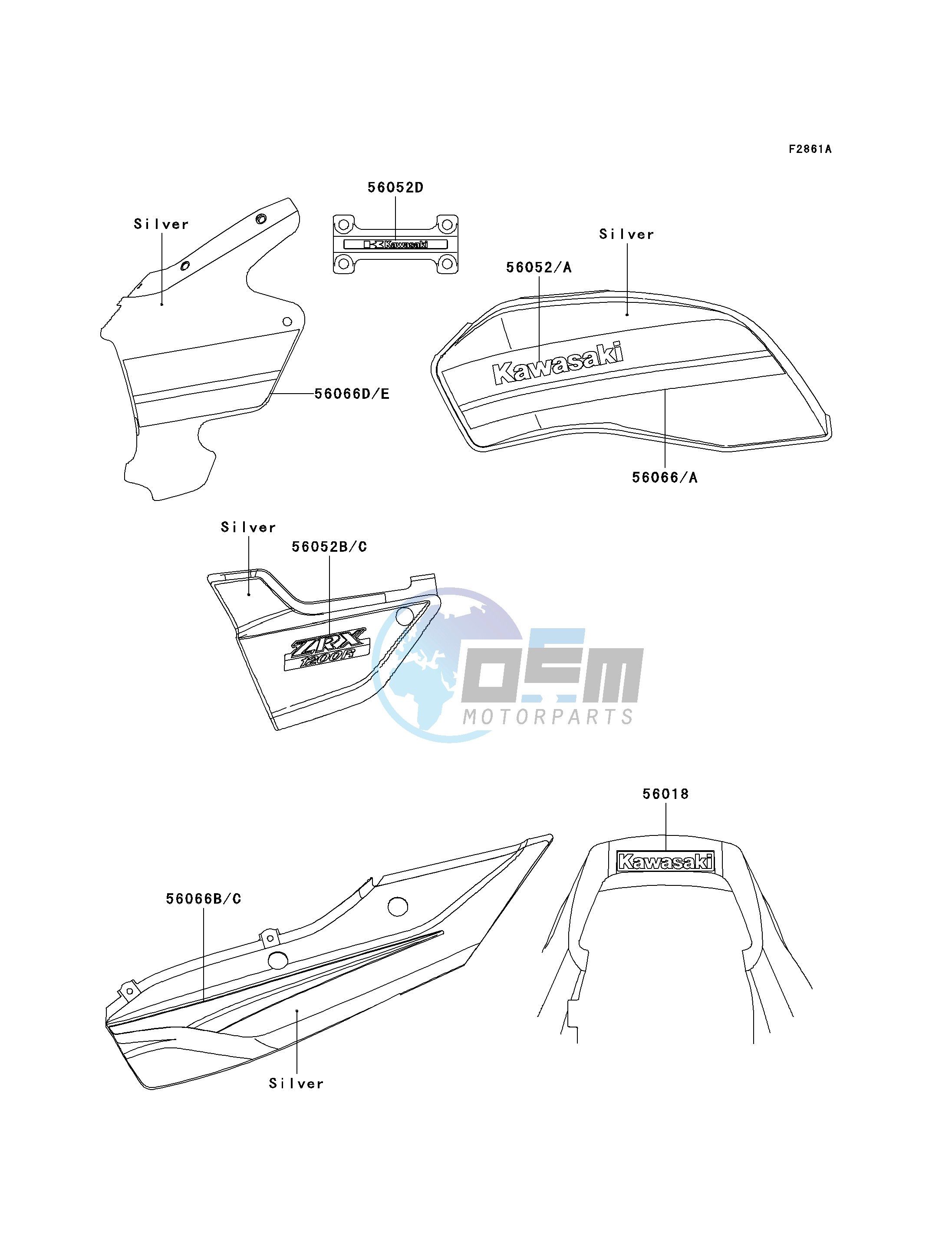 DECALS-- SILVER- --- A4- --- CA,US- -