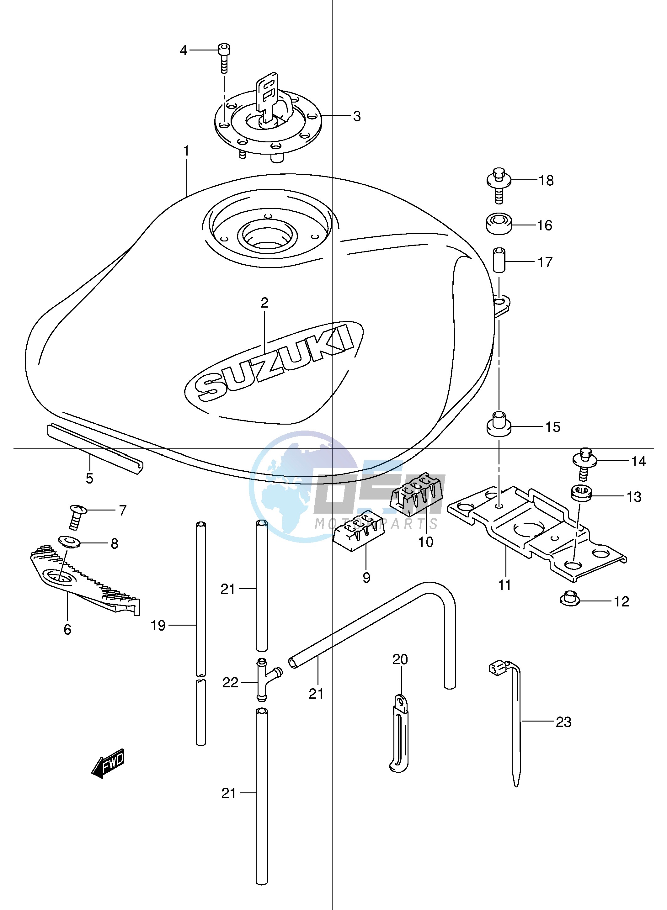 FUEL TANK (MODEL Y K1)