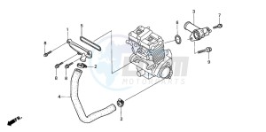 CB500 drawing WATER PIPE