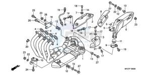 CB600F9 Spain - (SP) drawing EXHAUST MUFFLER