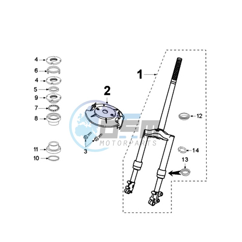 FRONT FORK / STEERINGHEAD