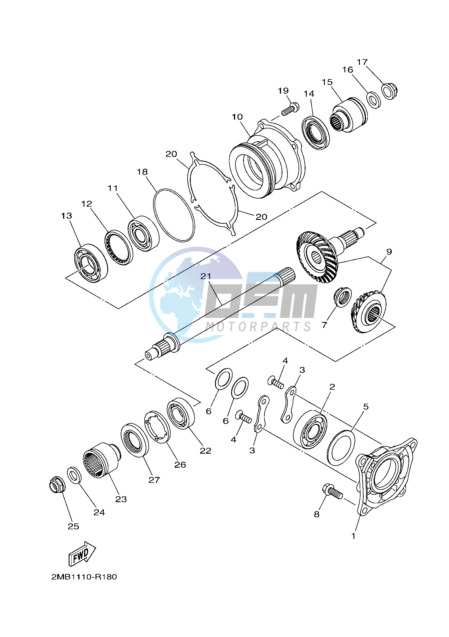 MIDDLE DRIVE GEAR