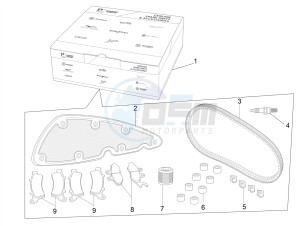 MP3 350 MAXI SPORT E4 ABS (EMEA) drawing Complete wear and maintenance kit