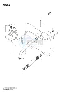 LT-R450 (E28-E33) drawing RADIATOR HOSE