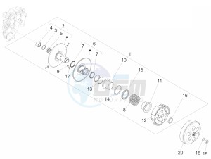 SPRINT 150 4T 3V IE ABS E3 (EMEA) drawing Driven pulley