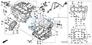 CBF1000FB drawing CRANKCASE