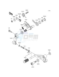 NINJA_250SL_ABS BX250BFS XX (EU ME A(FRICA) drawing Gear Change Mechanism