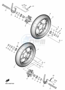 NIKEN GT MXT850D (B5B9) drawing FRONT WHEEL