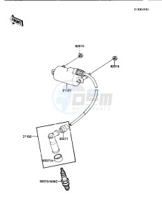 KLT 200 C [KLT200] (C2) | DIFFIRENTIAL AXLE [KLT200] drawing IGNITION COIL -- 84 KLT200-C2- -