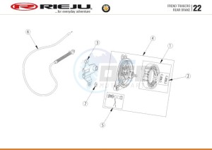 BYE-BIKE-25-KM-H-EURO4-HOLLAND-CARGO-RED drawing REAR BRAKE